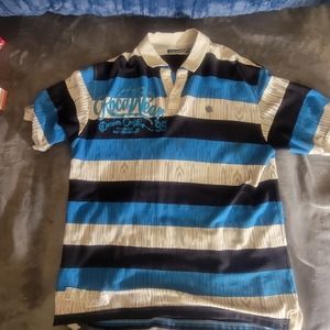 ROCAWEAR MENS XL POLO**WOOD GRAIN PATTERN**RARE COLLECTION DEAL**